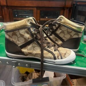 Coach Freesia A5005 Women’s High-Top Sneakers Size 9B